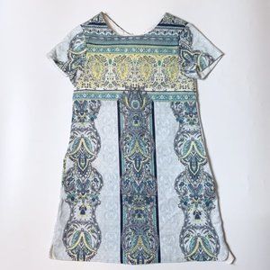 Zara Blue Brocade Dress